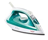 Tefal FV1710 Virtuo Dampfbügeleisen | 1800 Watt | 80 g/Min. Dampfstoß | 20 g/Min. kontinuierlicher Dampf | ergonomischer Dampfauslöser | Antihaft-Bügelsohle | vertikales Dampfglätten | Weiß/Türkis